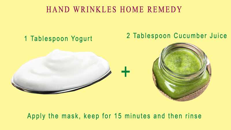 Hand wrinkles home remedy